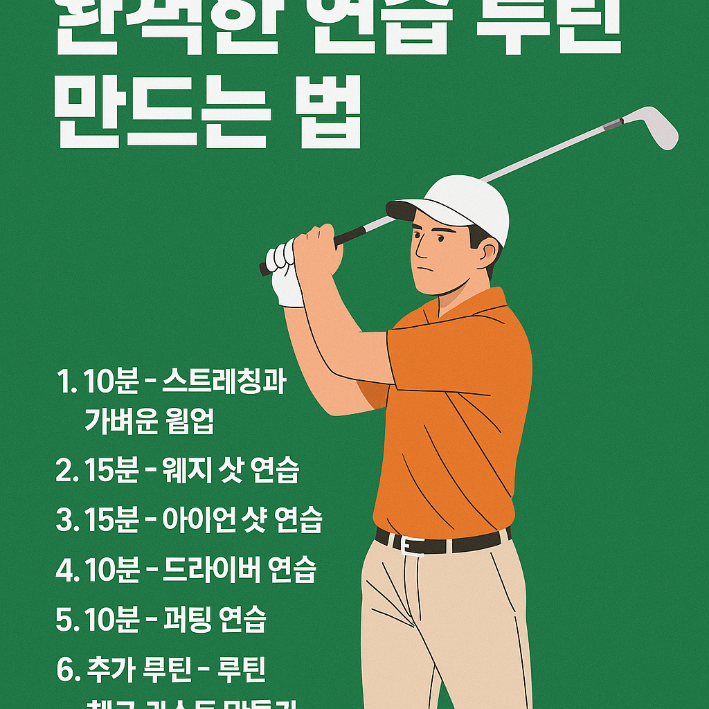 완벽한 연습 루틴 만드는 법 사진
