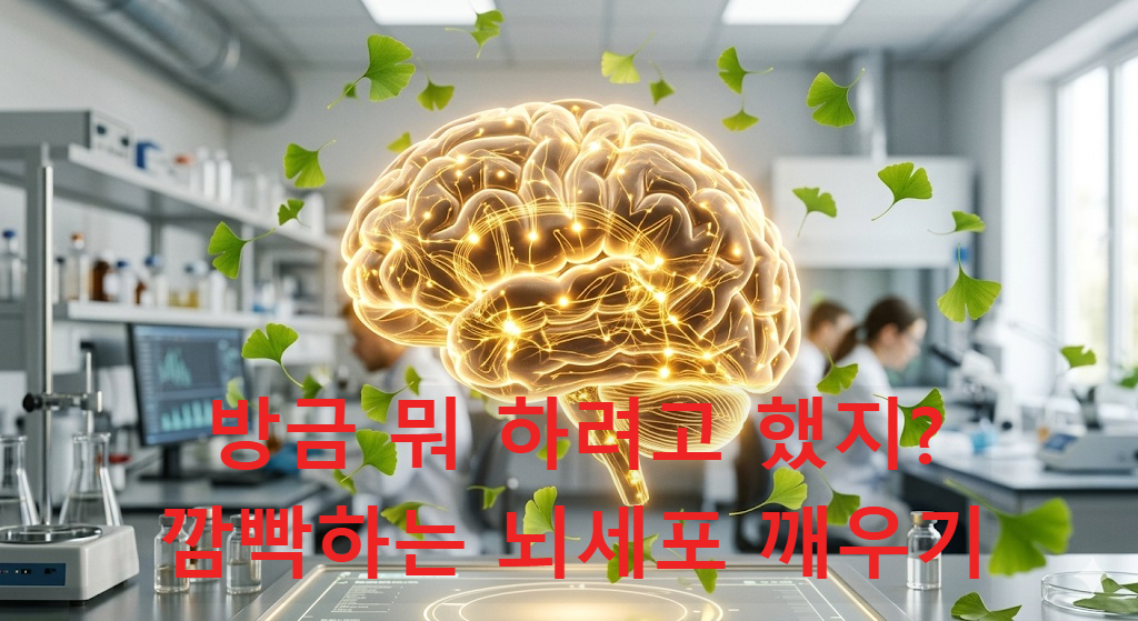 뇌 인지력 개선을 돕는 포스파티딜세린과 은행잎 추출물의 작용 이미지