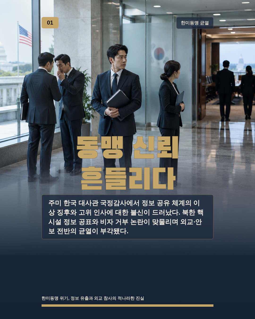 동맹 신뢰 흔들리다