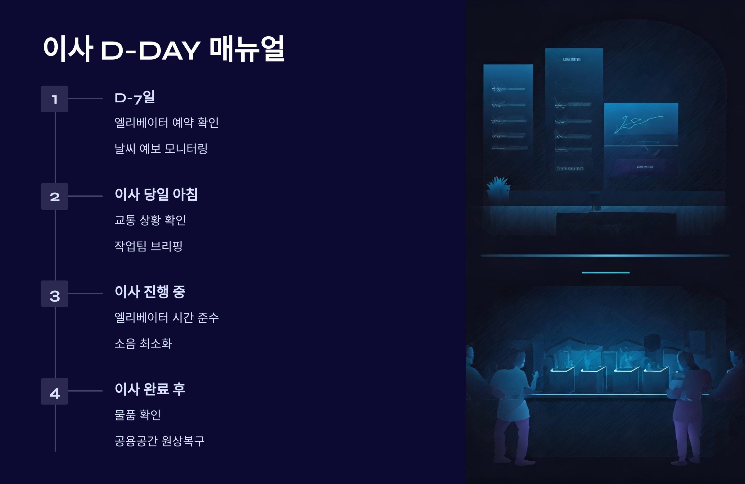 평촌 이삿짐센터 이사당일 매뉴얼