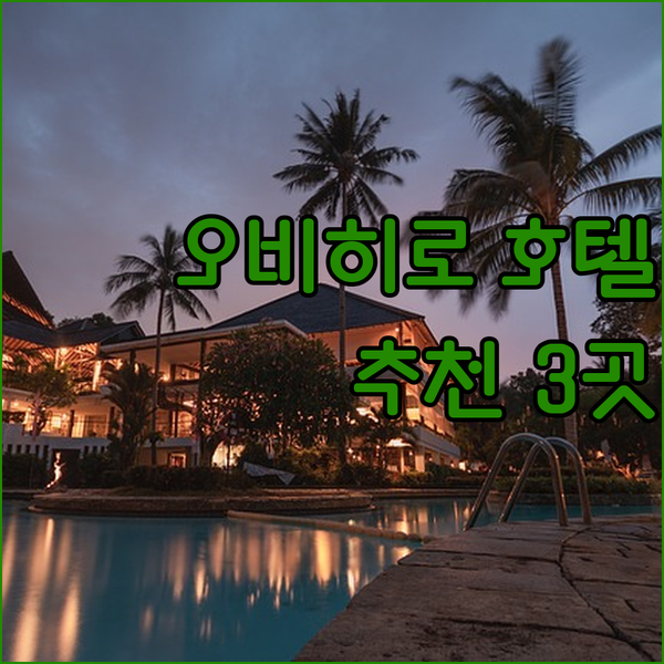 오비히로 여행 호텔 추천 3곳 리치몬