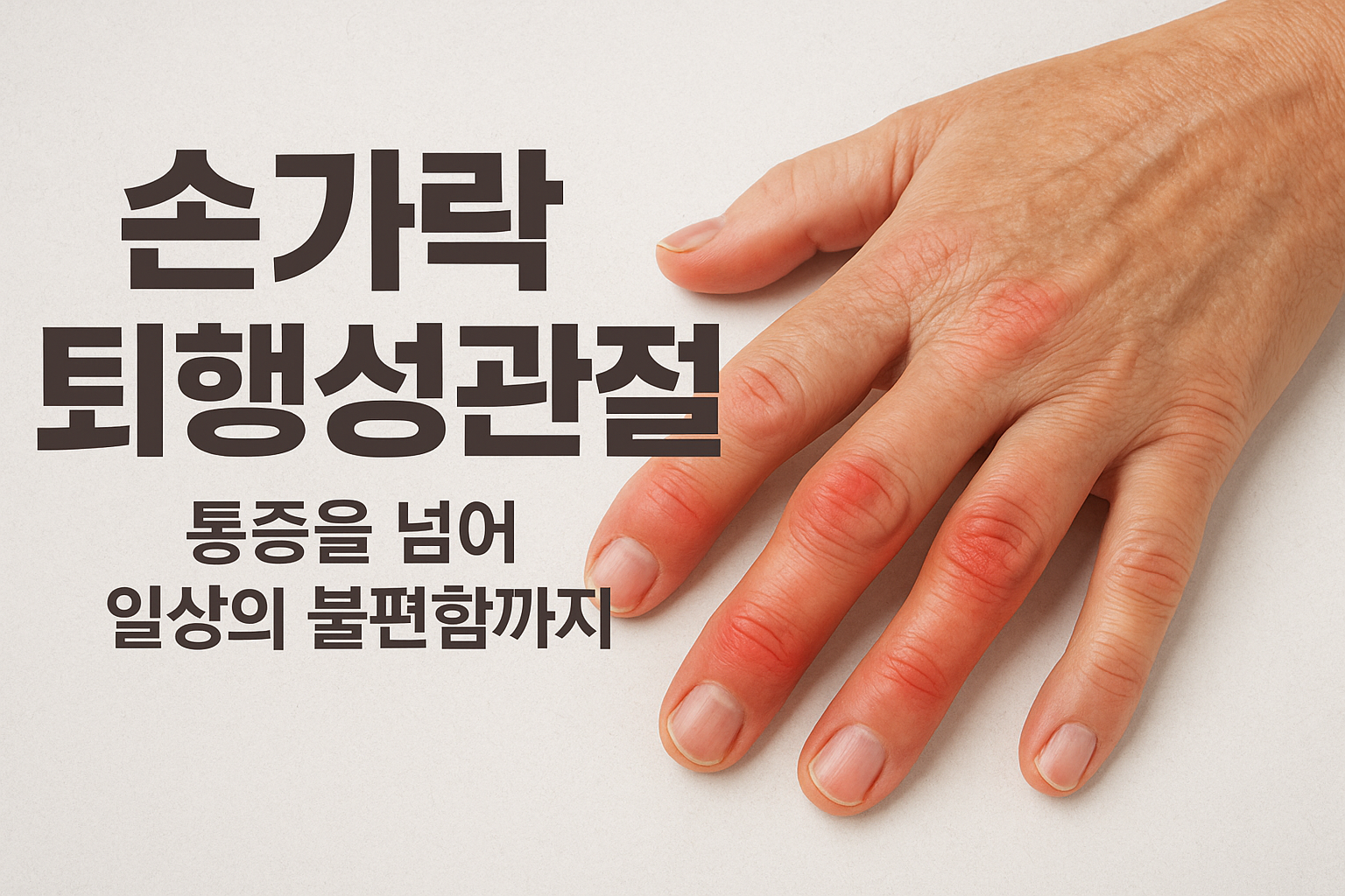 손가락 퇴행성관절염 치료와 증상 총정리