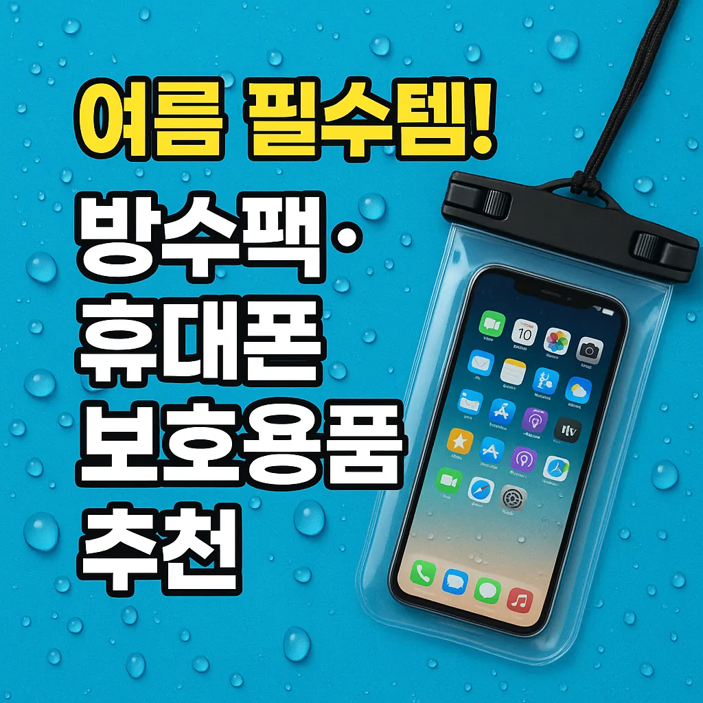 농업경제학 : 여름 필수템! 방수팩&middot;휴대폰 보호용품 추천 TOP7