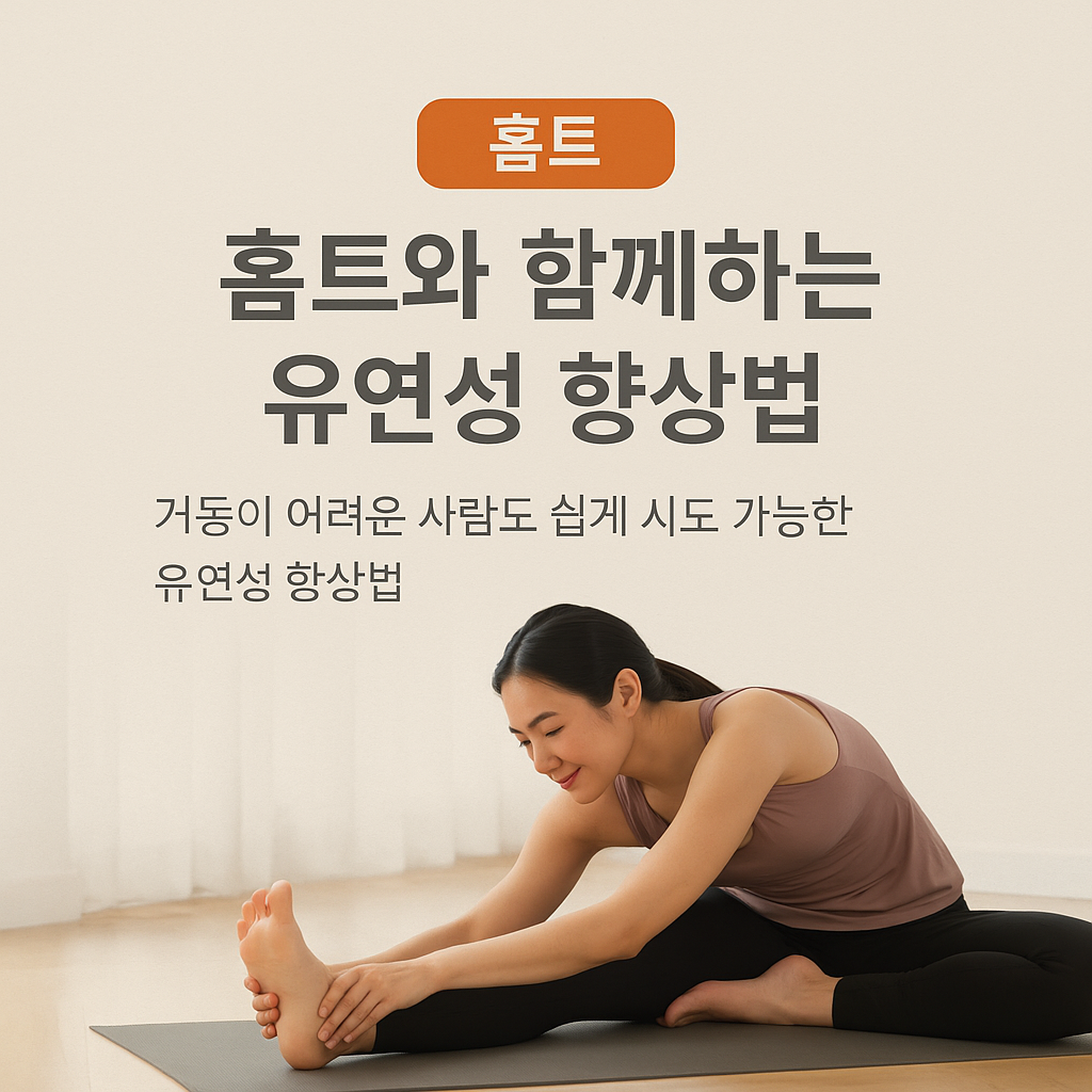 홈트와 함께하는 유연성향상법