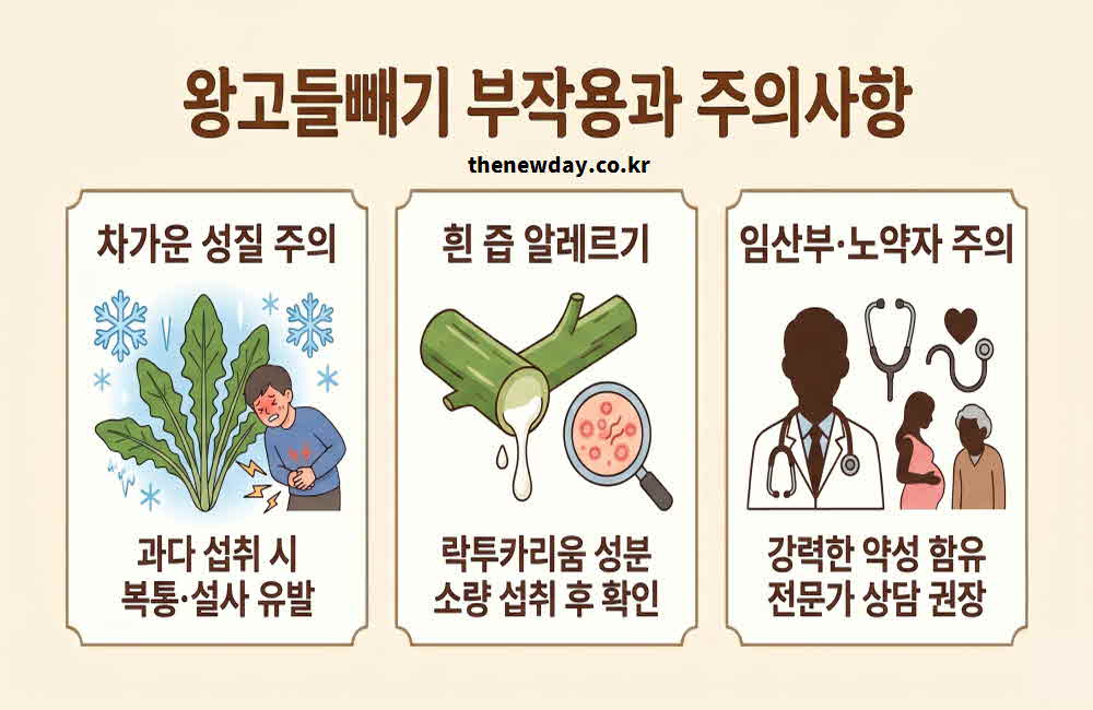 왕고들빼기 효능 부작용 주의사항