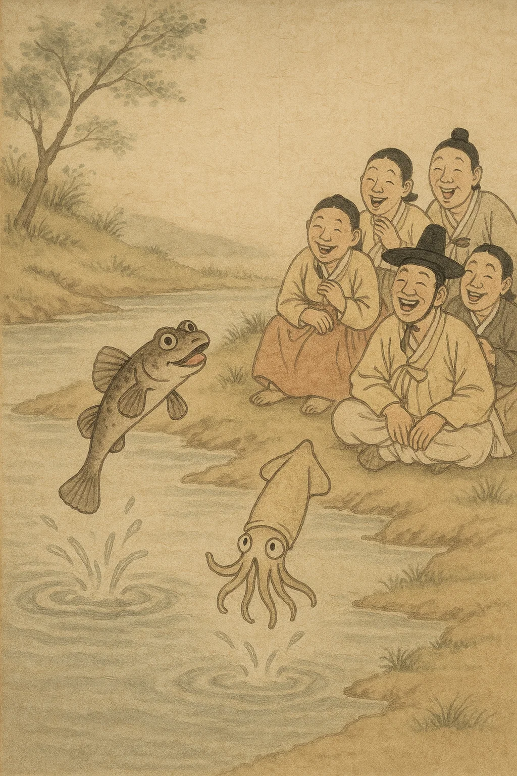 망둥이가 뛰면 꼴뚜기도 뛴다