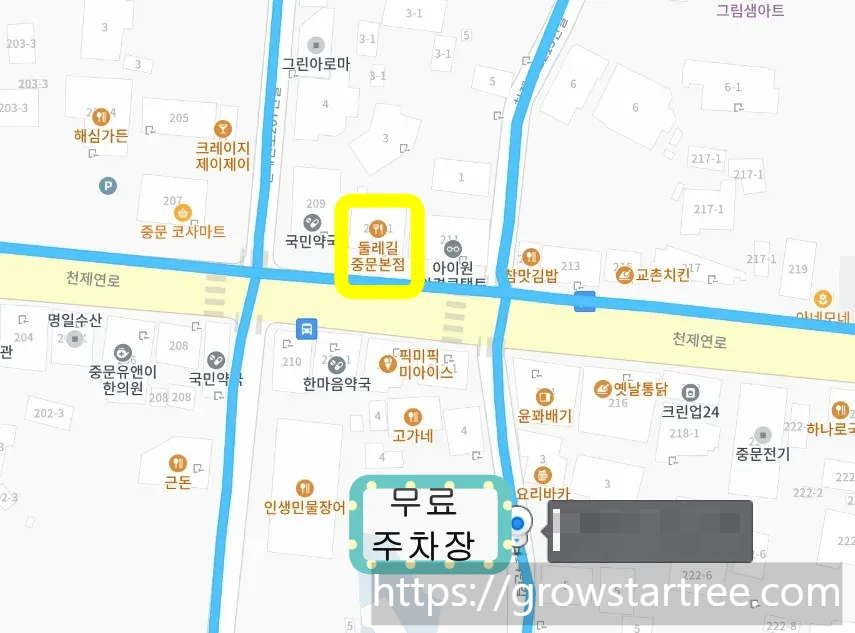 제주 둘레길 중문본점 주차장 위치