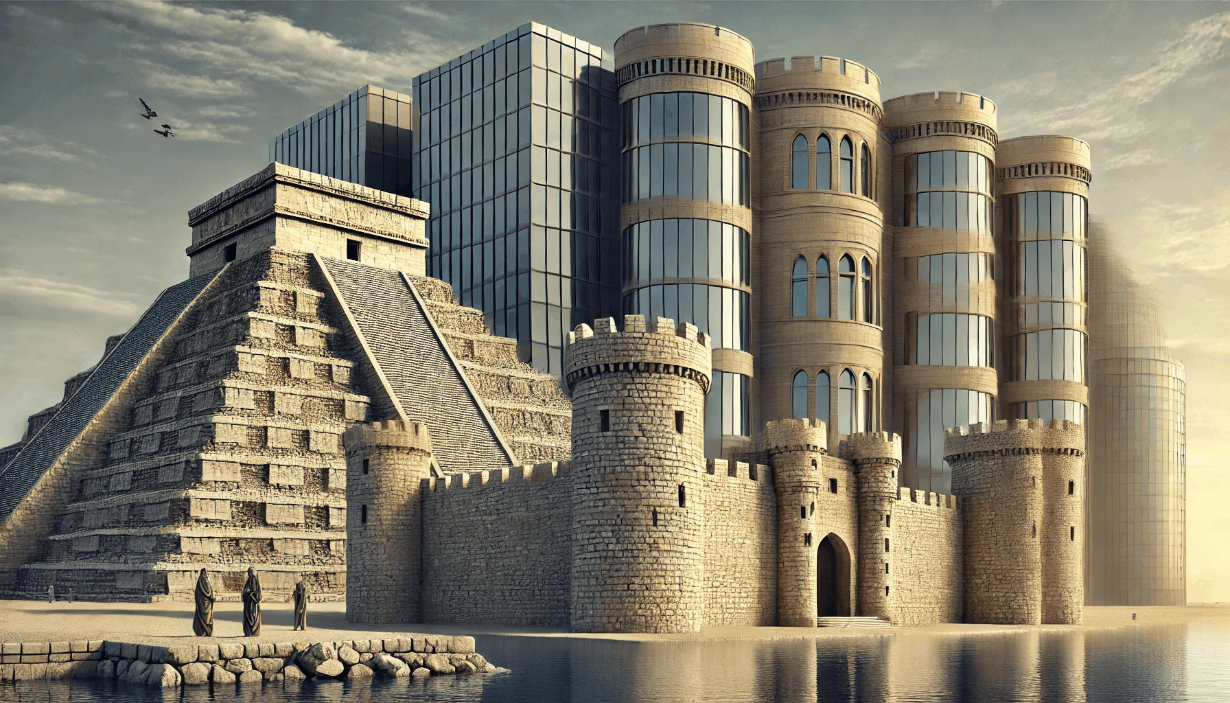 고대 건축물의 이미지