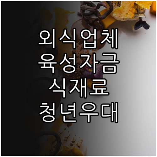 2025 외식업체 육성자금: 국산 식..