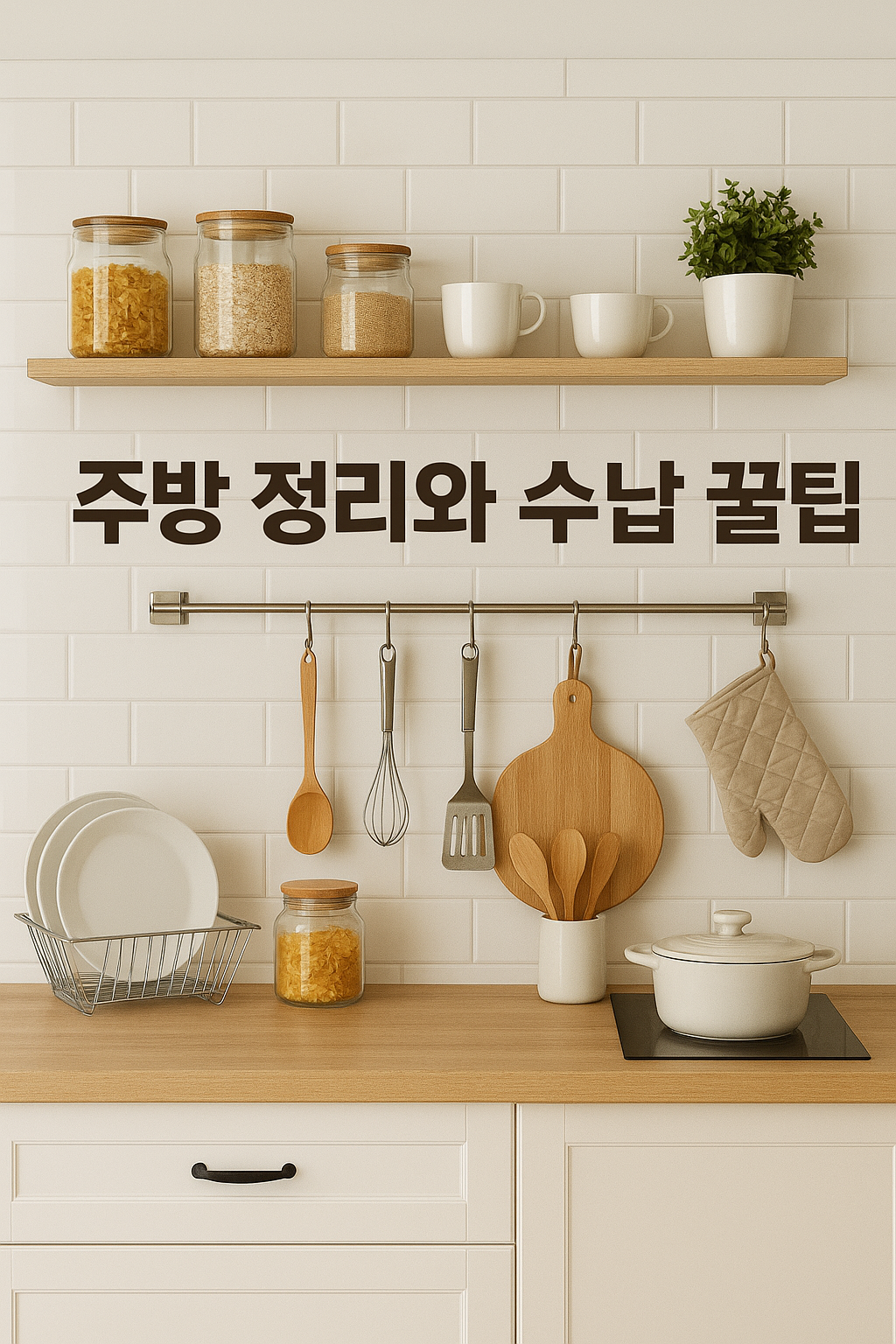 주방정리와 수납 꿀팁 이미지