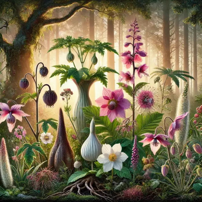 세상의 독특한 약초 관련 사진