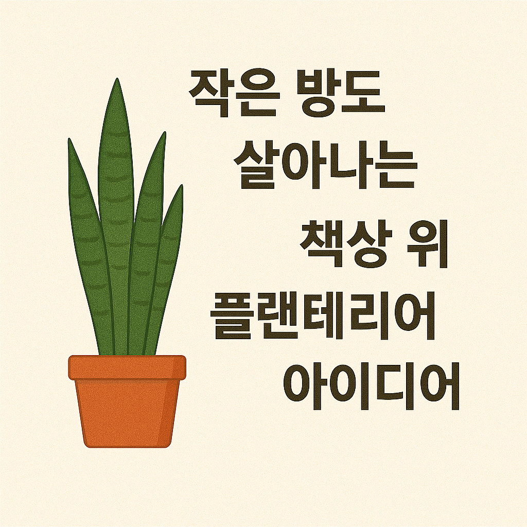 작은 방도 살아나는 책상 위 플랜테리어 아이디어 사진