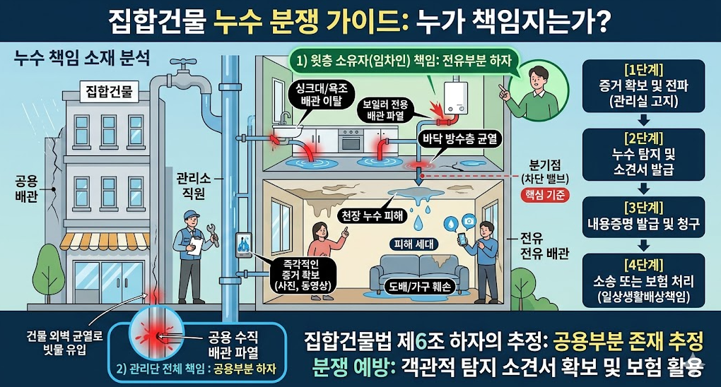 집하번물 누수 분쟁 가이드