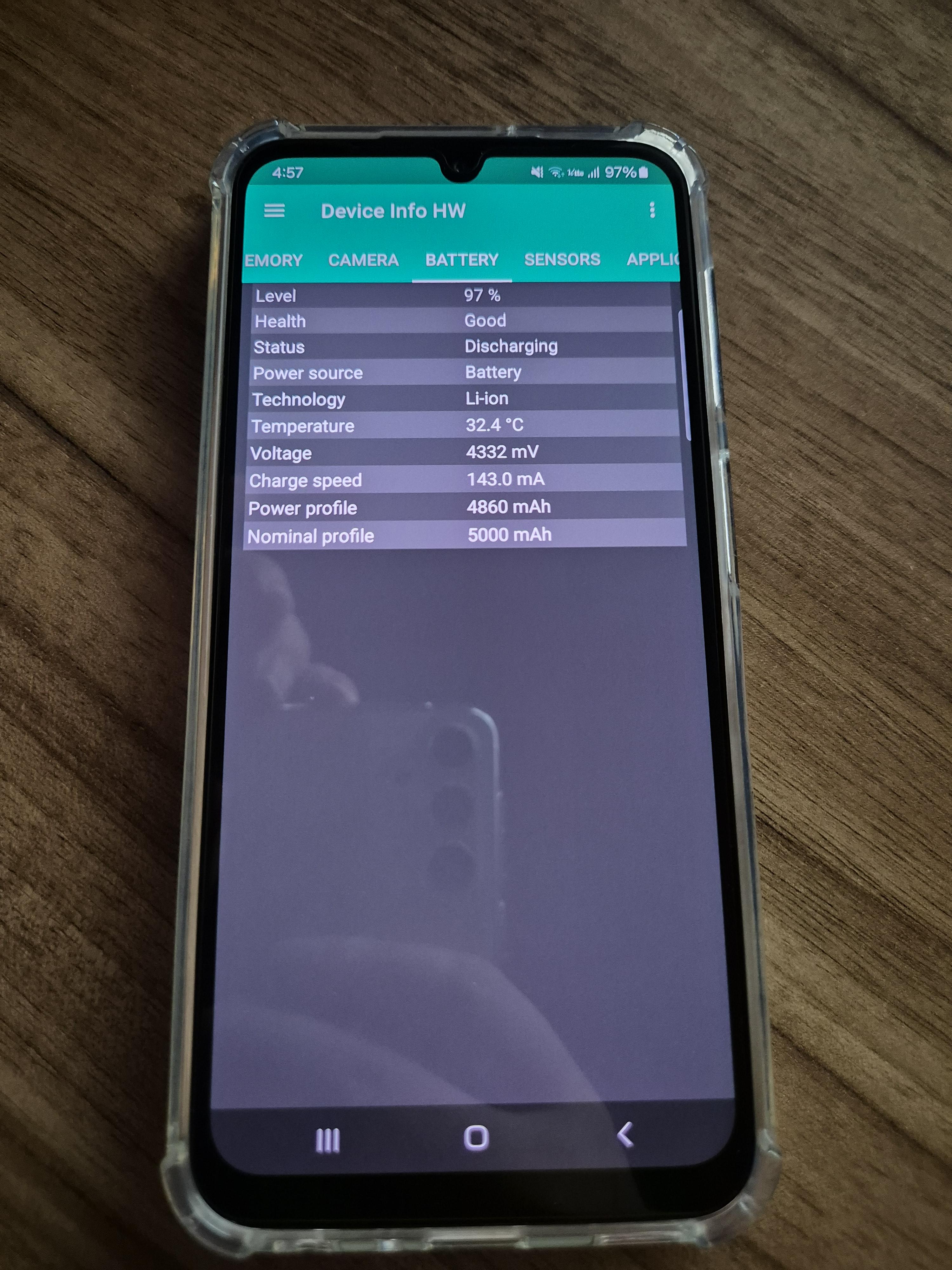 갤럭시A24 베터리정보