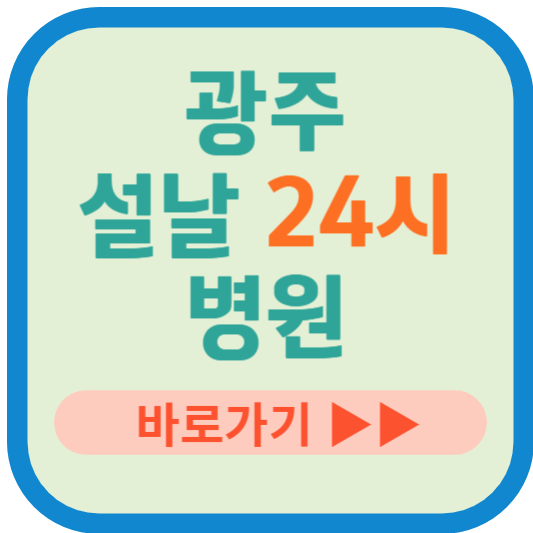 광주 설날 24시 병원