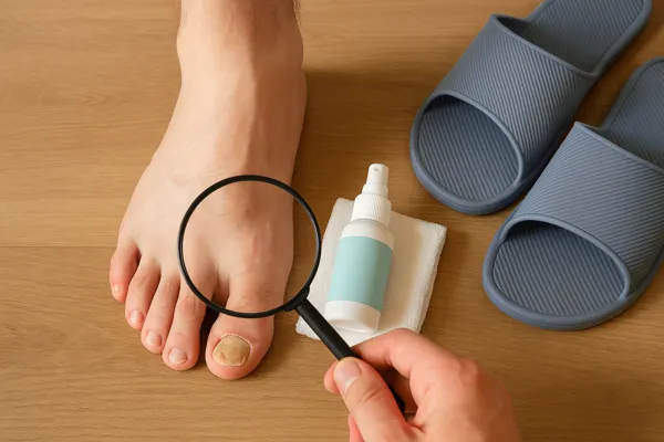 발톱이 변색될 때 무좀 신호