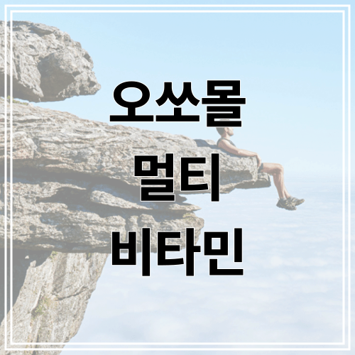 오쏘몰 멀티 비타민