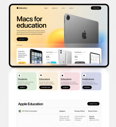 애플 교육 할인 스토어 온라인 구매과정 이미지