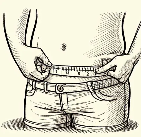 허리둘레 78cm는 몇인치