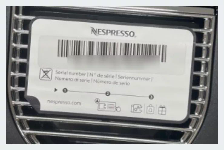네스프레소 시리얼넘버