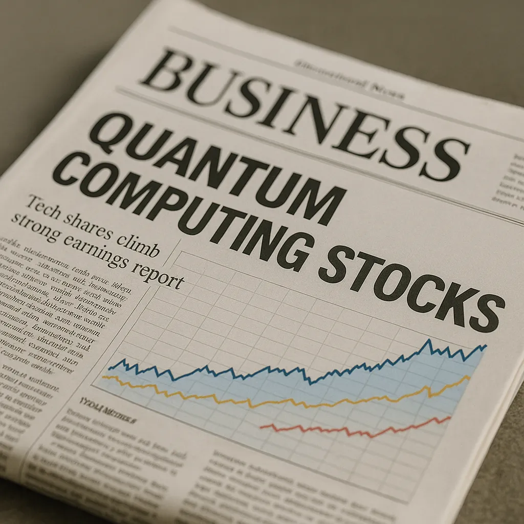 양자컴퓨터 관련 주식 급등을 보도한 경제신문