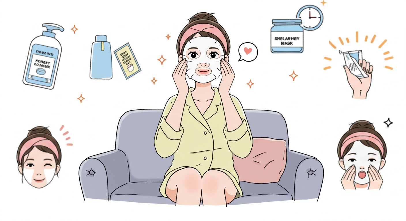 마스크팩 올바른 사용 시간과 피부 흡수율 높이는 비밀