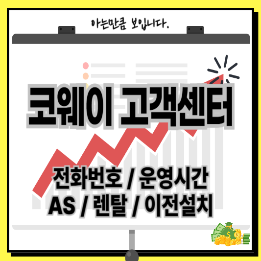코웨이고객센터AS전화번호운영시간이전설치렌탈