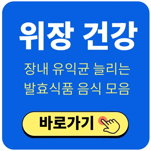 장내 유익균 늘리는 발효식품 음식 모음
