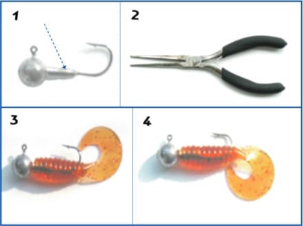 웜 끼우는 순서