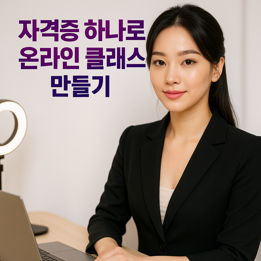 자격증 하나로 온라인 클래스 창업 가이드