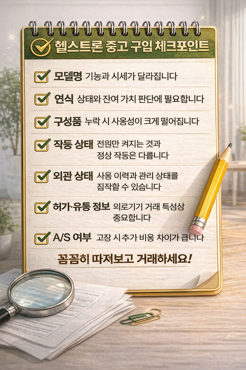 헬스트론 의료기 중고 구매 팁 7가지