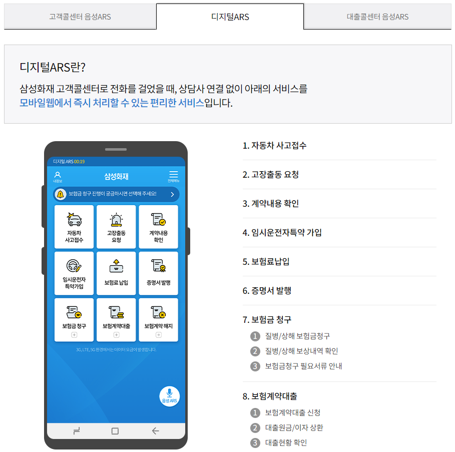삼성화재 디지털ARS
