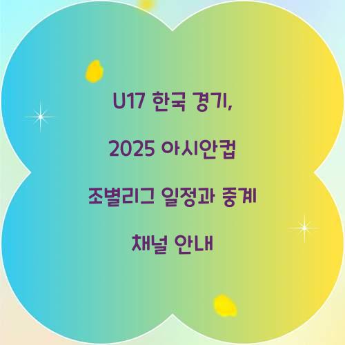 U17 한국 경기