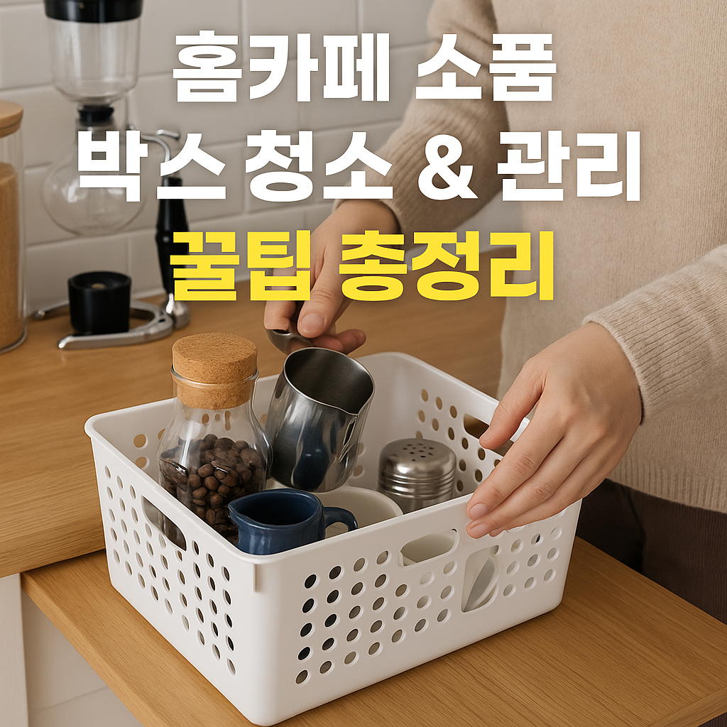 홈카페 소품 박스 청소