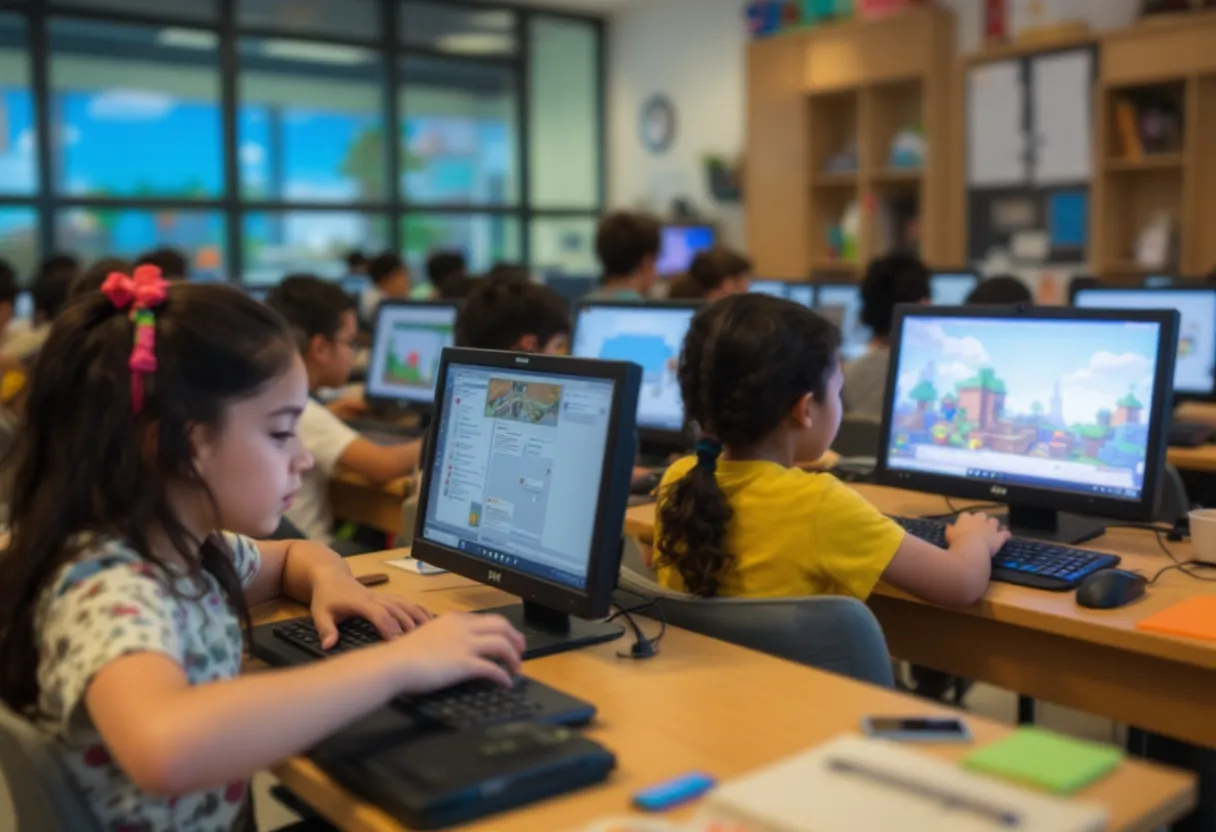 교실 속 마인크래프트