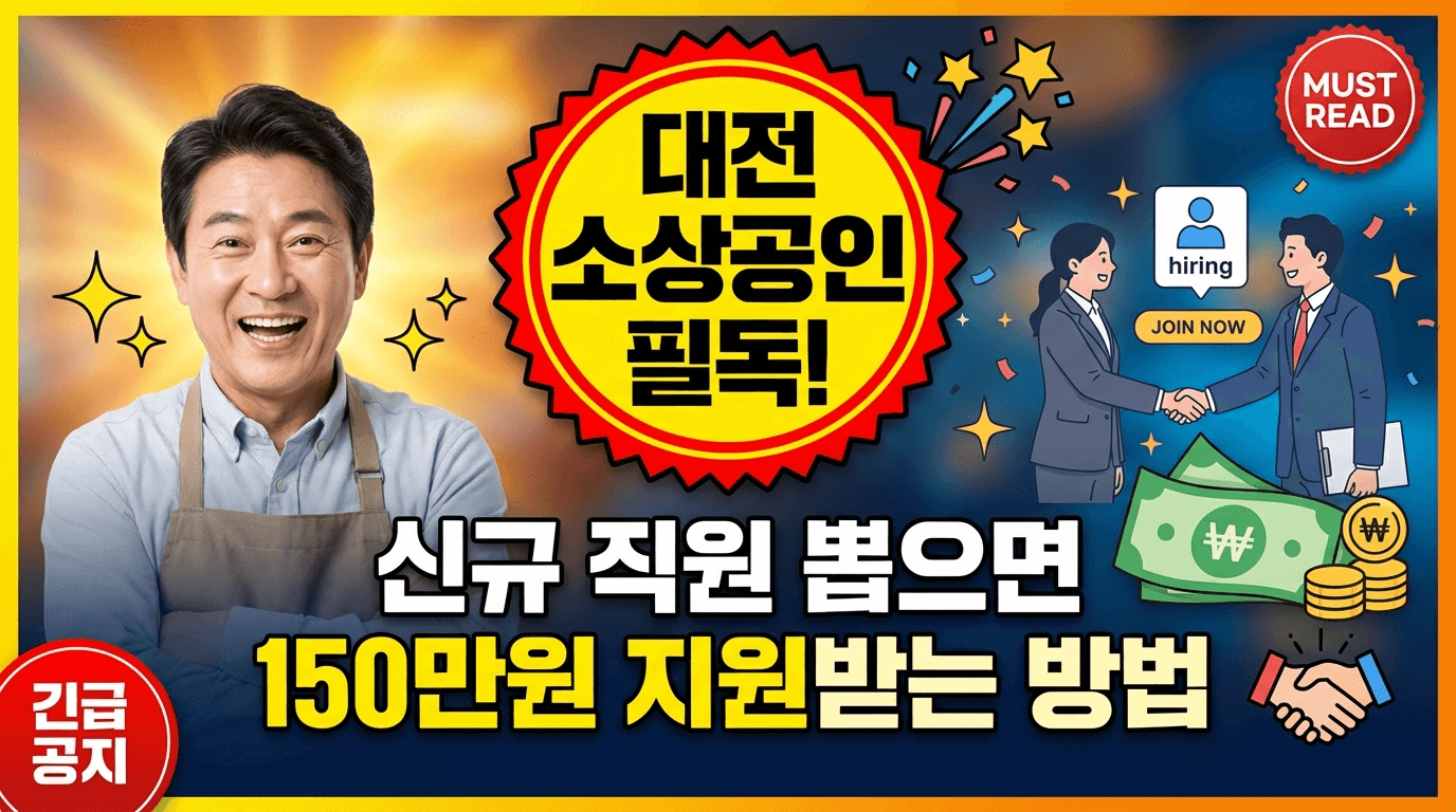 대전-소상공인-신규-직원-채용-지원금-이미지
