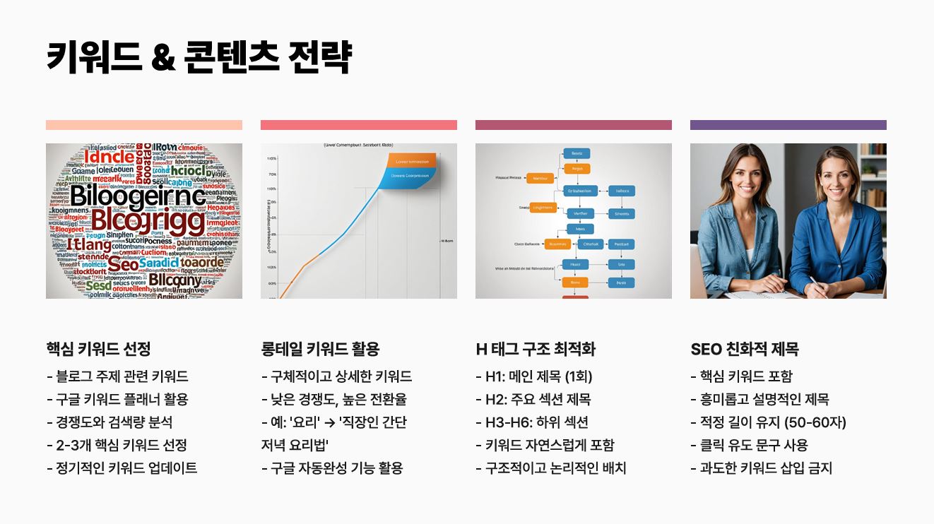키워드 최적화 &amp; 콘텐츠 전략