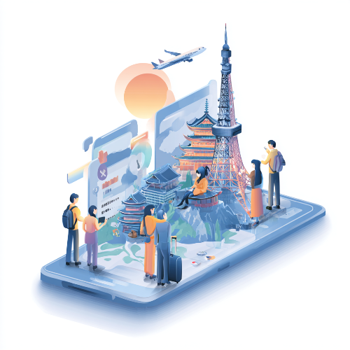 Travel 4.0 초개인화 여행 시대를 상징하는 AI 기반 여행 추천 이미지