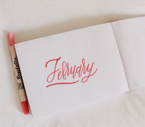 Lettering February