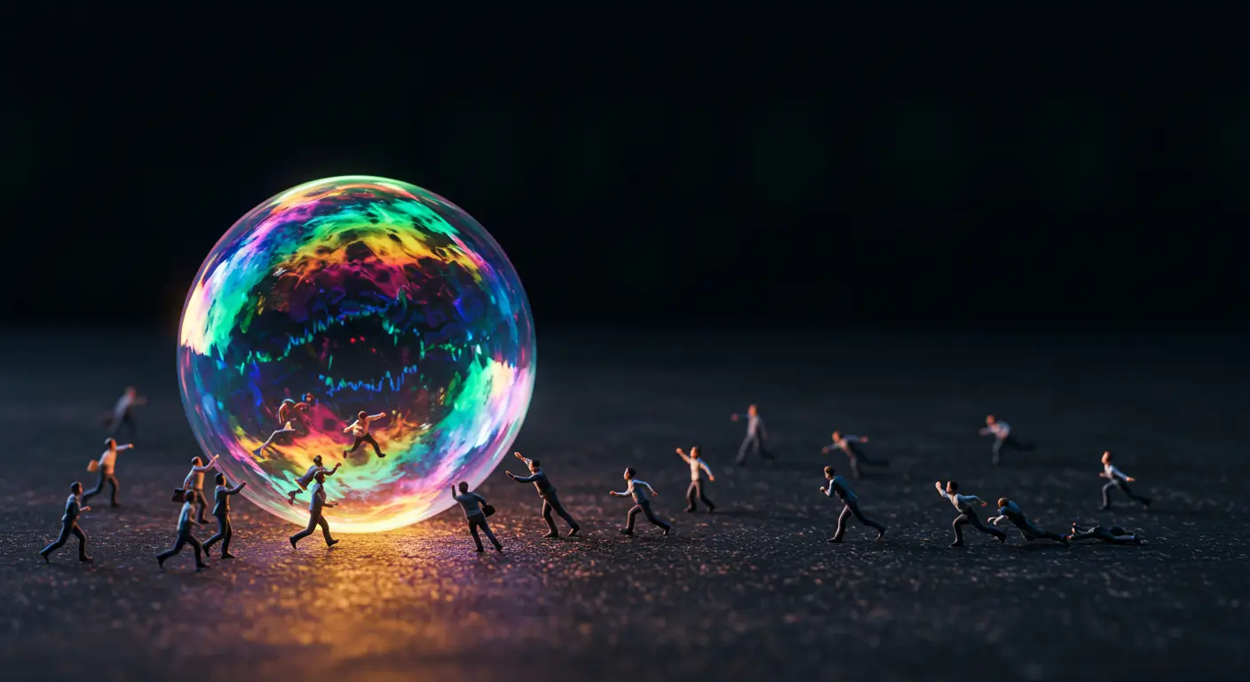 테마가 유행할 때 거품의 최고점에서 추격 매수하게 될 수 있는 테마형 투자의 위험성