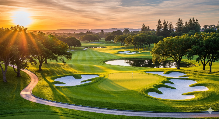 아름답고 멋진 골프장 풍경