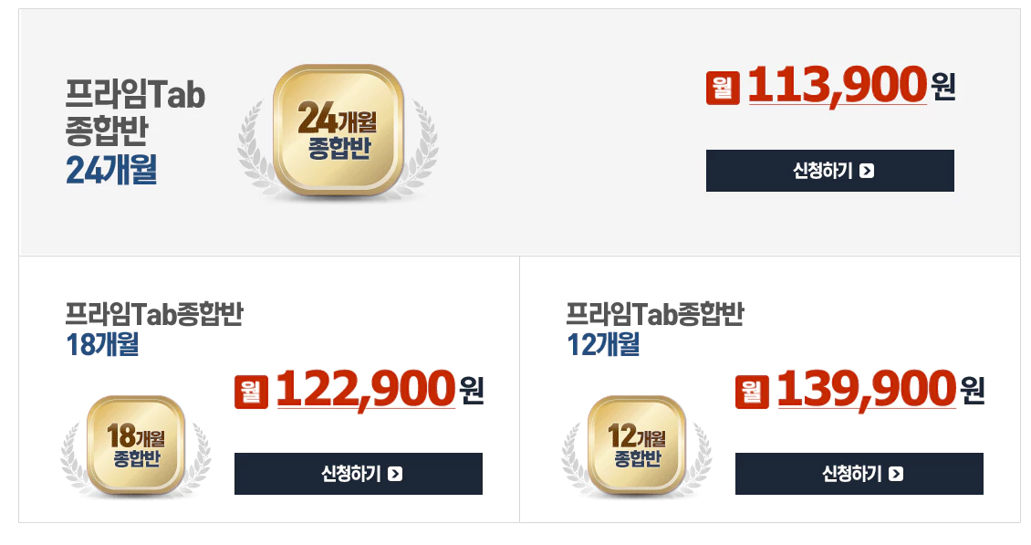 엠베스트 종합반 가격