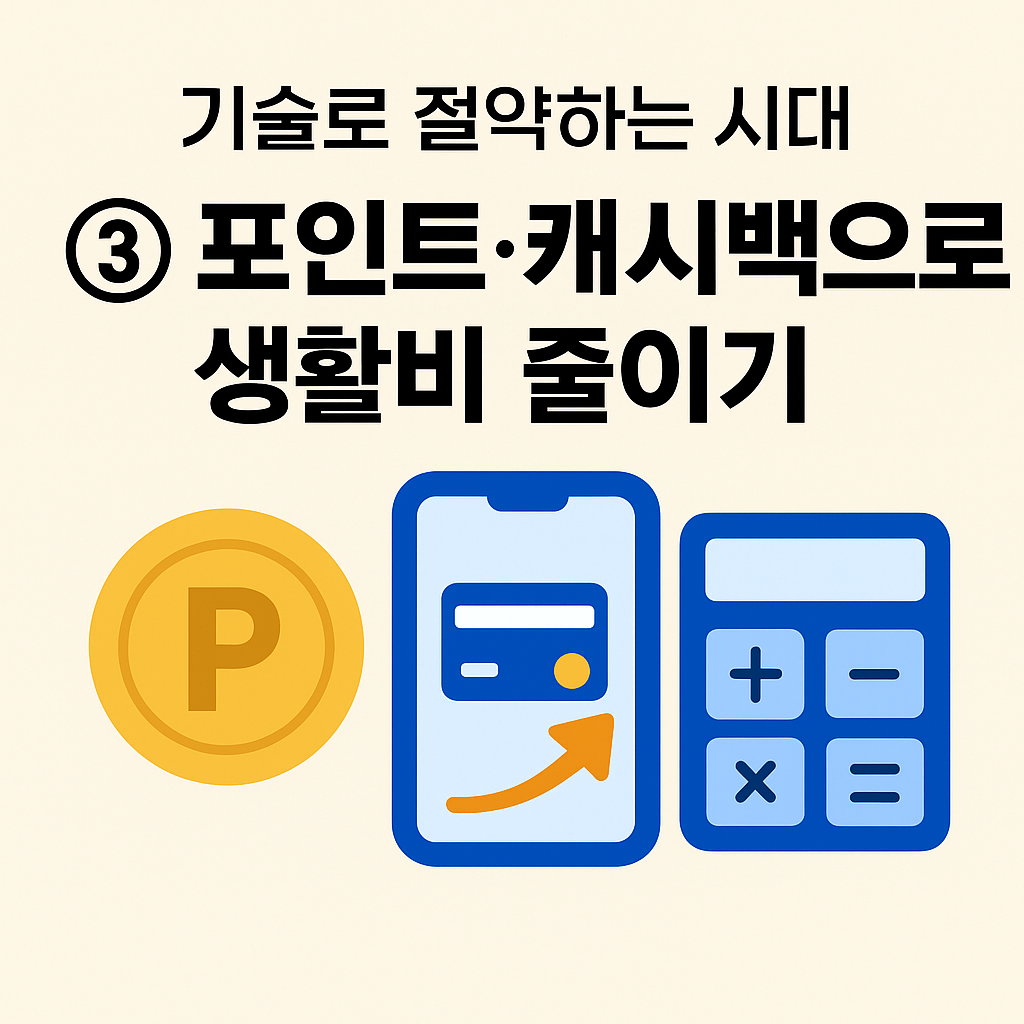 기술로 절약하는 시대 ③|포인트·캐시백으로 생활비 줄이기