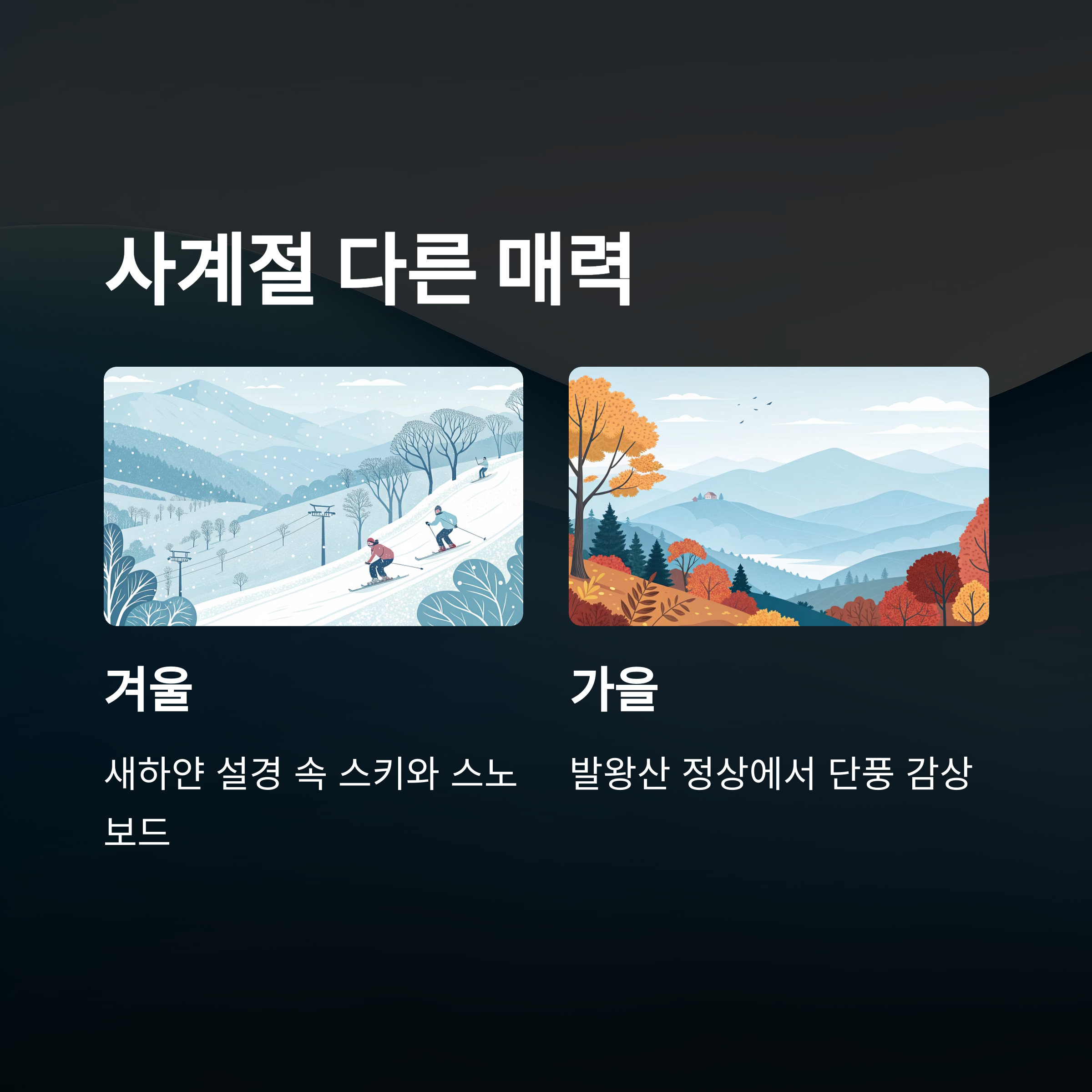 사계절 다른 매력