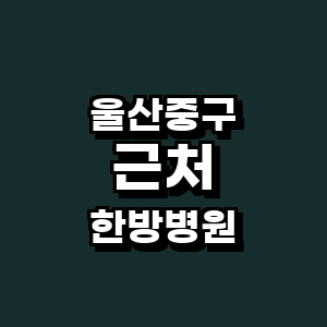 울산 중구 한방병원