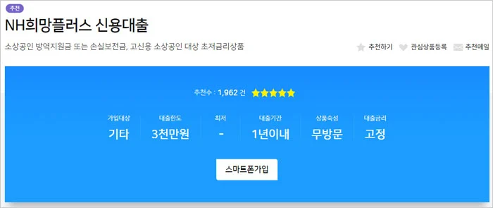 NH농협-희망플러스-신용대출-간략-설명-이미지