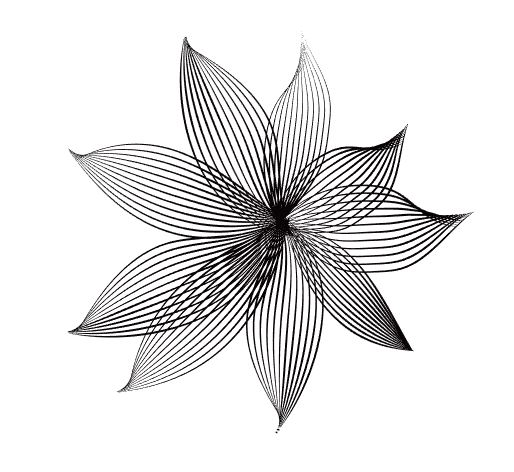 스트로크 패널로 꽃만들기