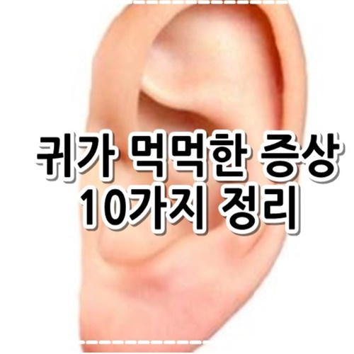 귀가 먹먹한 증상 10가지 알아보기