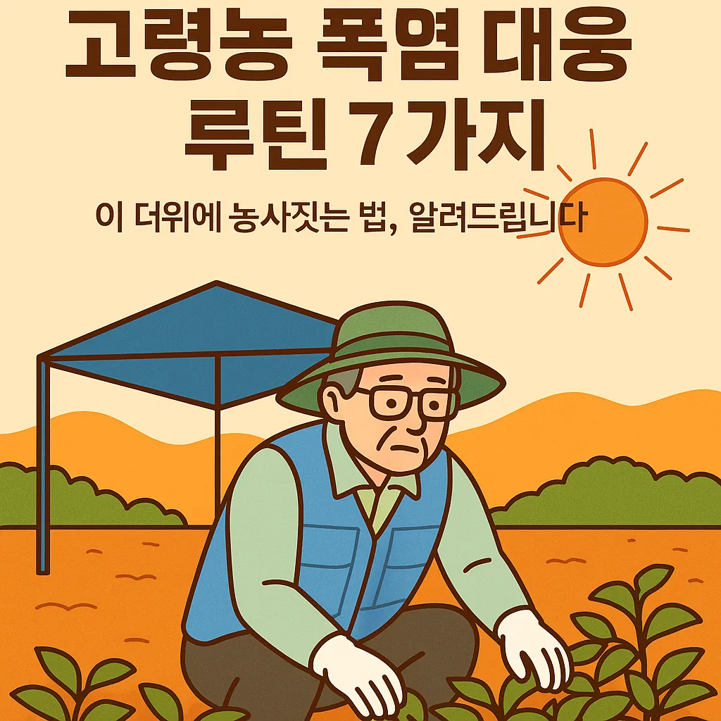 농업경제학 : 고령농 폭염 대응법 총정리
