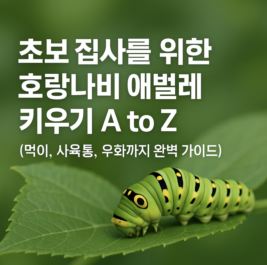초보 집사를 위한 호랑나비 애벌레 키우기 A to Z (먹이, 사육통, 우화까지 완벽 가이드)